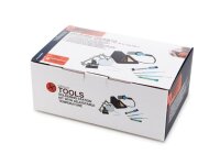 Velleman - VTSS4NSET - Lötstation Set 40-48 W mit Mika-Heizkörper, Lötkolben, Lötkolbenständer und Reinigungsschwamm, Lötset, analog Lötgerät, Löt- und Entlötgeräte, einstellbare Temperatur 150-480 °C, grau