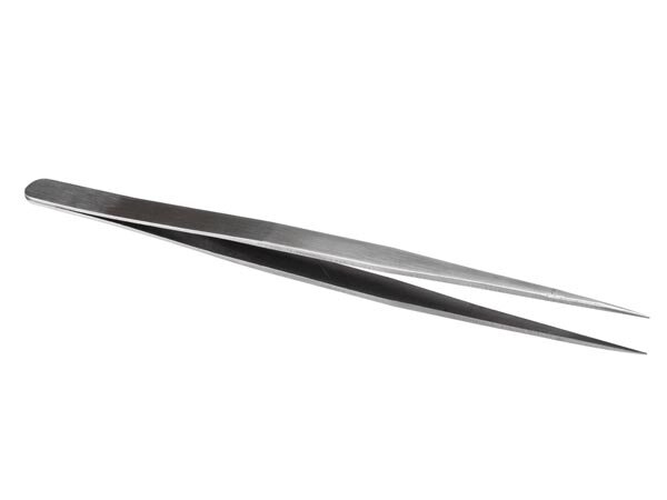 Velleman - VTTW16 - Präzisionspinzette, Edelstahl, Länge 14,1 cm, silberfarben