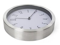 Perel - WC108 - Aluminium-Wanduhr - Ø 20 cm
