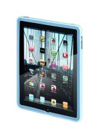 Silikon-Schutzhülle für iPad - schwarz/pink/blau