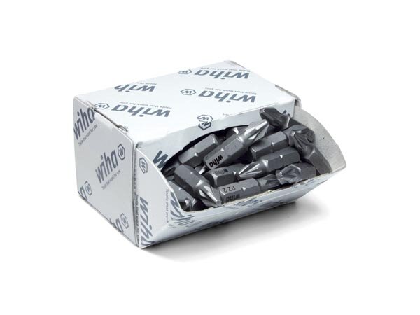 Wiha Bit Set Standard 25 mm Pozidriv (PZ1) 50-tlg. 1/4" in Großpackung (08056)