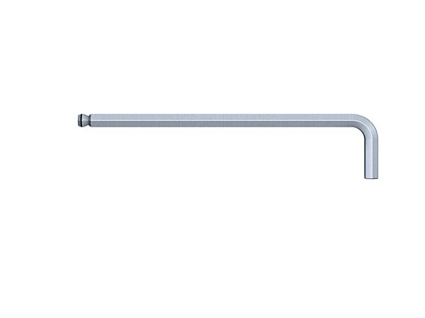 Wiha Stiftschlüssel Sechskant-Kugelkopf MagicRing®, Zoll-Ausführung mattverchromt (24304) 9/64 x 136 mm, 27 mm