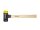 Wiha Schonhammer Safety mittelweich/mittelhart mit Hickory-Holzstiel, Rund-Schlagkopf (26437) 60 mm