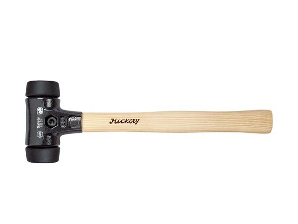 Wiha Schonhammer Safety mittelweich/mittelweich mit Hickory-Holzstiel, Rund-Schlagkopf (26509) 30 mm
