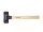 Wiha Schonhammer Safety mittelweich/mittelweich mit Hickory-Holzstiel, Rund-Schlagkopf (26509) 30 mm