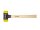 Wiha Schonhammer Safety mittelhart/mittelhart mit Hickory-Holzstiel, Rund-Schlagkopf (26641) 40 mm