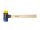 Wiha Schonhammer Safety weich/mittelhart mit Hickory-Holzstiel, Rund-Schlagkopf (26653) 30 mm
