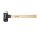Wiha Schonhammer Safety mittelweich/sehr hart mit Hickory-Holzstiel, Rund-Schlagkopf (26660)