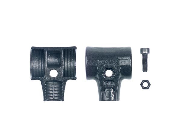 Wiha Hammerschalen Set mit Schraube und Sicherungsmutter für Safety Schonhammer (26669) 40 mm