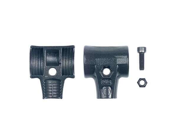 Wiha Hammerschalen Set mit Schraube und Sicherungsmutter für Safety Schonhammer (26670) 50 mm