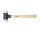 Wiha Schonhammer Safety sehr hart/sehr hart mit Hickory-Holzstiel, Rund-Schlagkopf (26674) 80L mm