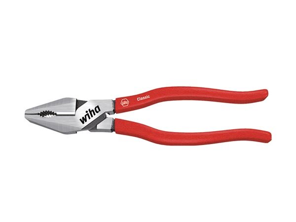Wiha Kraftkombizange Classic mit DynamicJoint® und OptiGrip mit extra langer Schneide (26715) 225 mm