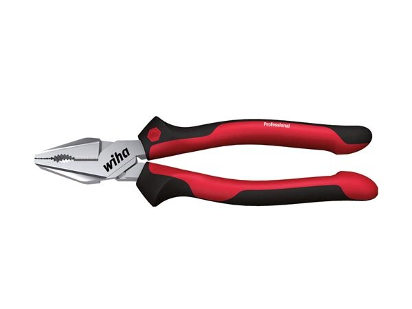 Wiha Kraftkombizange Professional mit DynamicJoint® und OptiGrip mit extra langer Schneide (26716) 225 mm
