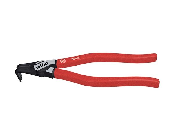 Wiha Sicherungsringzange Classic für Innenringe (Bohrungen) mit abgewinkelter Form (26788) J 31, 225 mm