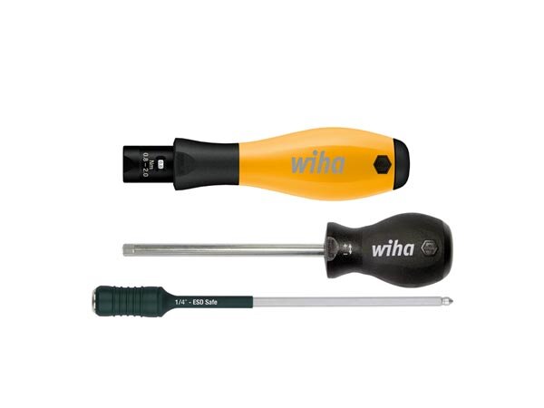 Wiha Drehmoment-Schraubendreher TorqueVario®-S ESD variabel einstellbare Drehmomentbegrenzung (26865) 0,1-0,6 Nm, 4 mm
