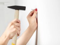 Toolland - WH300 - Schlosserhammer, Zimmermannshammer - Holzgriff - Stahlkopf 300 g für alle Aufgaben im und rund um das Haus