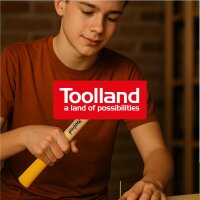 Toolland - WH300 - Schlosserhammer, Zimmermannshammer - Holzgriff - Stahlkopf 300 g für alle Aufgaben im und rund um das Haus