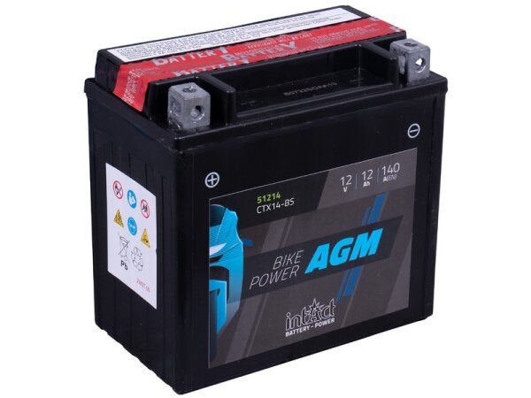 IntAct - YTX14-BS / 51214 - 12 Volt 12Ah Pb