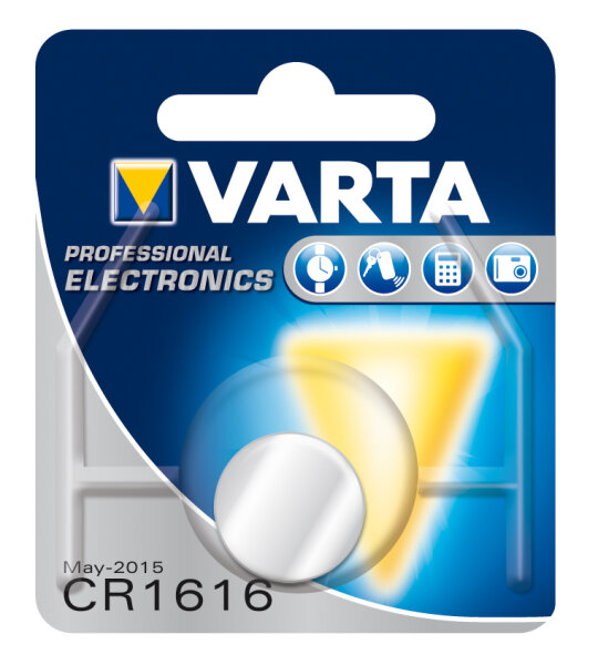 Varta - Knopfzelle CR1616 - 3 Volt 55mAh Lithium