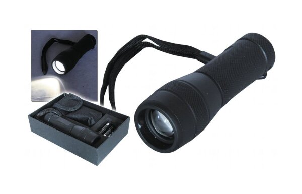 LED-Taschenlampe "TL9 Black Beam CREE Edition" 3W, 120lm, fokussierbar, mit Gürteltasche