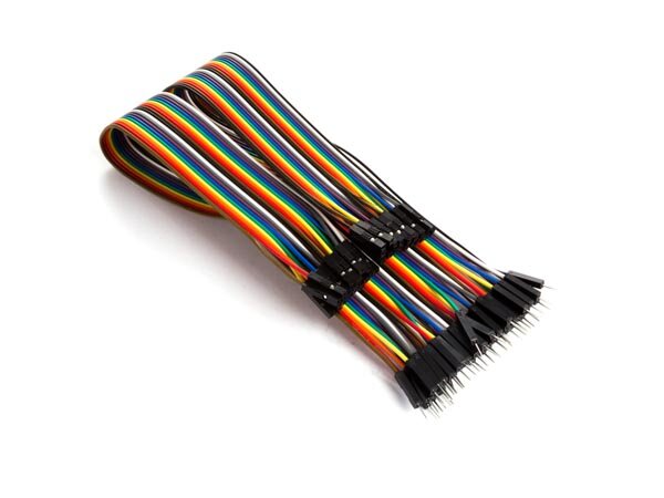 Whadda - WPA428 - Jumper-Kabel (40 x Drahtbrücken-Stecker, 40 x Drahtbrücken-Buchse) 15cm