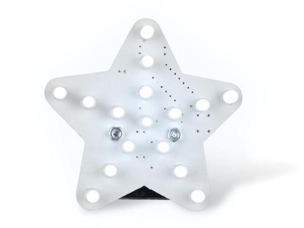 Lötbausatz, DIY, weißer Lichtstern, 14 LED-Effekte,  ideal für Weihnachten