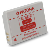 Ersatzakku - Canon NB-5L - 3,7 Volt 900mAh Li-Ion