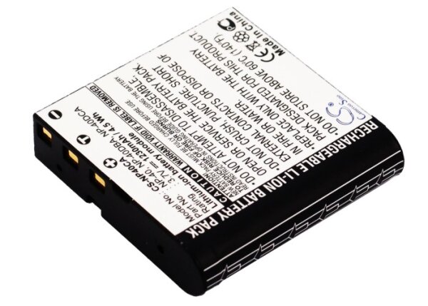 Ersatzakku - CS-NP40CA - Casio / BenQ NP-40 / Medion / Kodak / Digilife - 3,7 Volt 1230mAh Li-Ion