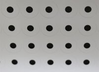 Isolierscheibe für 18650 Zellen - 17 x 6 x 0,1mm - weiß - aus Klebefolie - 100 Stück