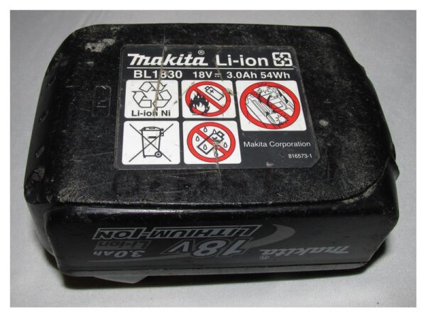 Ersatzakku - Makita BL1830 / BL1840 / BL1850 - 18 Volt Li-Ion - aufbereitet