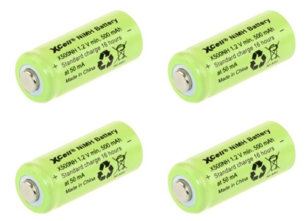 Akkupack / Ersatzzellen  für Hewlett Packard 41CX - 4x 1,2 Volt Zellen Ni-MH zum Selbsteinbau