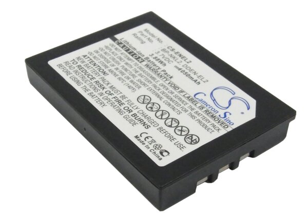 Ersatzakku - CS-ENEL2 - NIKON EN-EL2 / 9904 / BP-NKL2 / DDEN-EL2 - 3,7 Volt 1050mAh Li-Ion