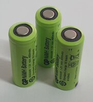 SET - GP - 40AAAM - 2/3 AAA - 1,2 Volt 400mAh Ni-MH - 3er Pack