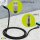 goobay - USB-C™ auf USB-A Textilkabel mit Metallsteckern (spacegrau/silber) 1,0 m