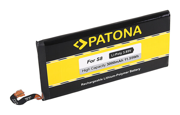 Patona - Ersatzakku - Samsung Galaxy S8 / EB-BG950ABA - 3,85 Volt 3000mAh Li-Polymer
