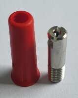 Bananenkupplung 4 mm, rot