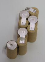 Akkupack für BMZ NICd SEALED RECHARGEABLE / 8 D-SC 1700P / Ref. 3071 - 9,6 Volt zum Selbsteinbau