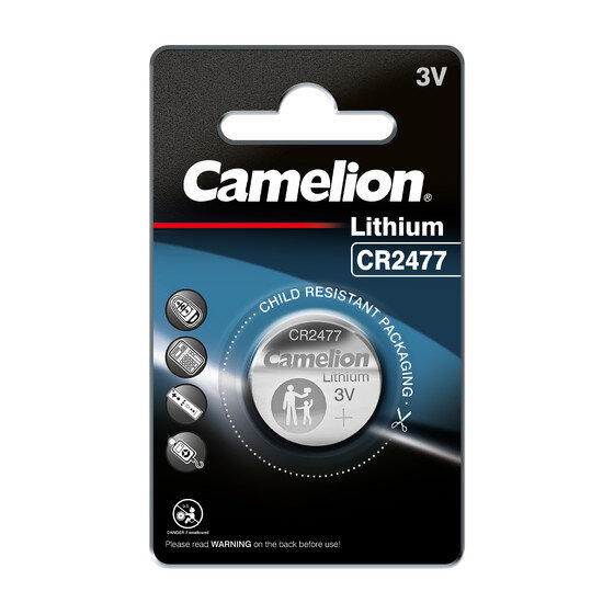 Camelion - CR2477 / BP1 - 3 Volt 1000mAh Lithium Knopfzelle