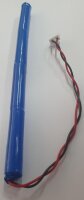 Ersatzakku für Notbeleuchtung - Stab - Micro AAA - 4,8 Volt 600mAh Ni-MH [Hochtemperatur] mit Ableiter ca. 15cm - isoliert mit Schrumpfschlauch inkl. XHP-2 Stecker