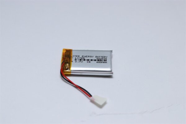 Einzelzelle - 602535 - 3,7 Volt 600mAh Li-Polymer