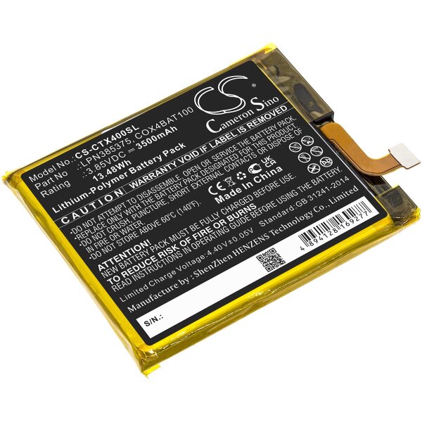 Ersatzakku - CS-CTX400SL - Crosscal lLPN385375 - 3,85 Volt 3500mAh Li-Polymer