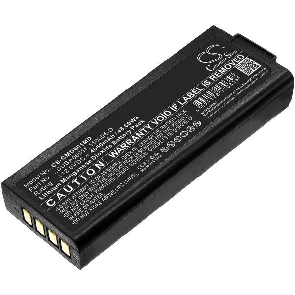 Ersatzbatterie - CS-CMD601MD - CU Medical CUSA0601F / 110604-O - 12 Volt 4050mAh Li-MnO2