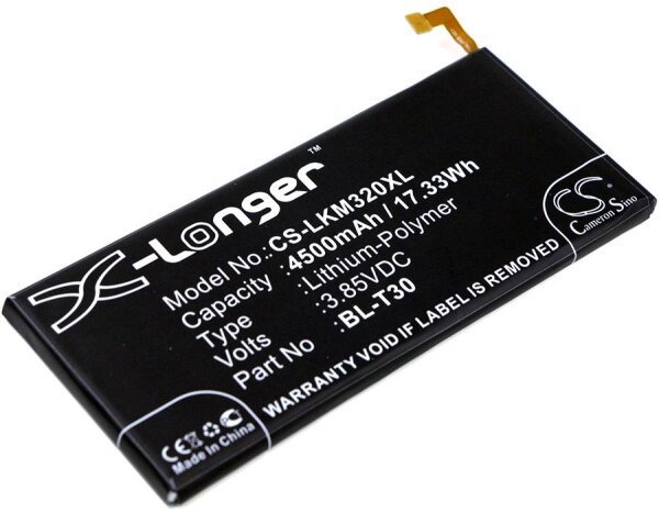 Ersatzakku - CS-LKM320XL - LG BL-T30 / M320 - 3,85 Volt 4500mAh Li-Polymer