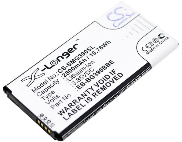 Ersatzakku - CS-SMG390SL - Samsung Galaxy Xcover 4 / EB-BG390BBE - 3,85 Volt 2800mAh Li-Ion