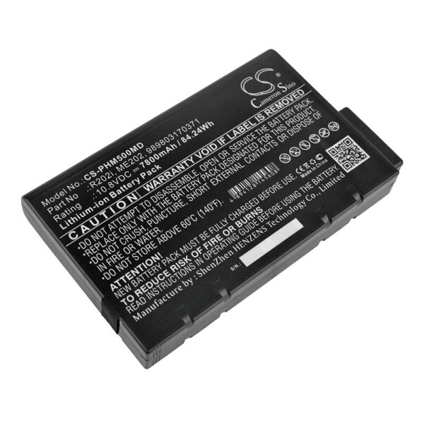 Ersatzakku - CS-PHM500MD - Philips Micron Transport GX / R202i / 989803194541 - 10,8 Volt 7800mAh Li-Ion