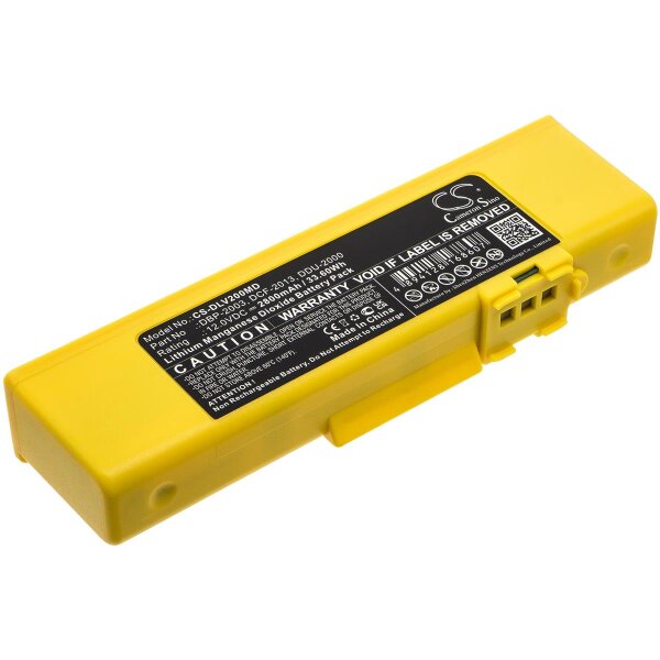 Ersatzbatterie - CS-DLV200MD - Defibtech Lifeline View / DBP-2003 - 12 Volt 2800mAh Li-MnO2