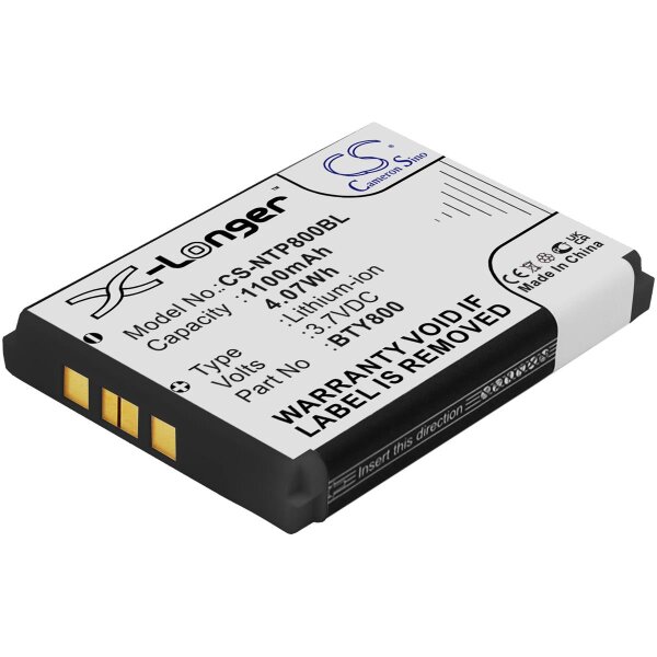 Ersatzakku - CS-NTP800BL - CipherLab KB1B371200005 - 3,7 Volt 1100mAh Li-Ion