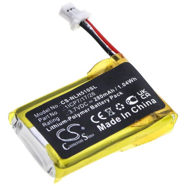 Ersatzakku - CS-NLH510SL - Nest 1ICP7/17/26 - 3,7 Volt 280 mAh Li-Polymer
