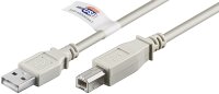 goobay - USB 2.0 Hi-Speed Kabel mit USB Zertifikat, Grau...