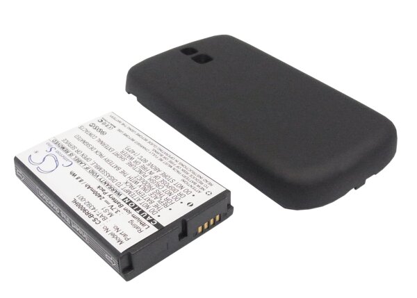 Ersatzakku - Blackberry Bold 9000 / M-S1 / ACC14392-001 - 3,7 Volt 2400mAh Li-Ion - mit Abdeckung